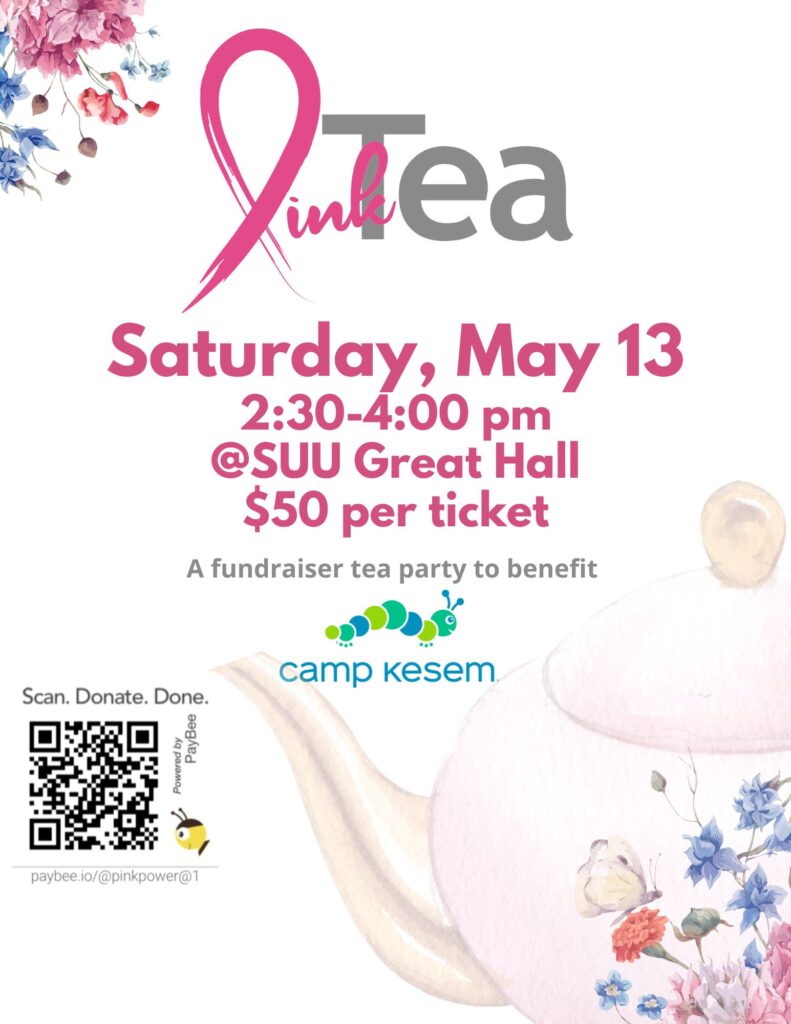 Pink Tea Party, Saturday May 13. $50 per ticket